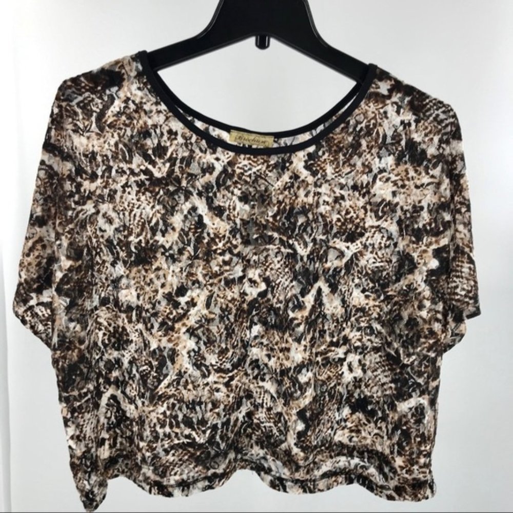 Laura Petites Sheer Lace Top *NWT* XL